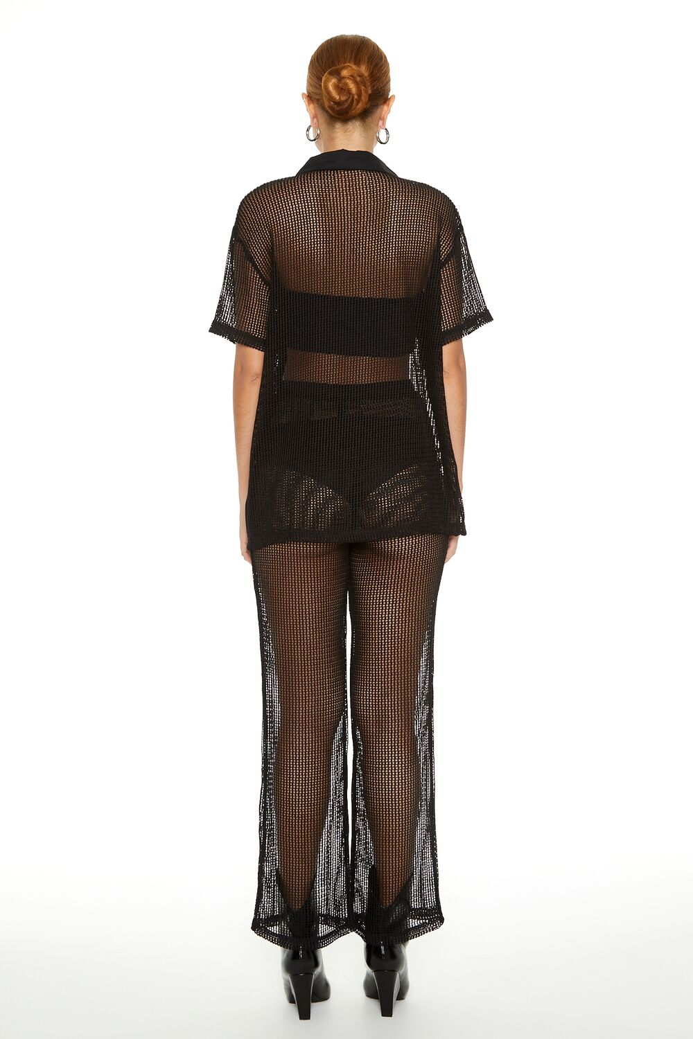 Sheer Crochet Shirt & Pants Set | Forever 21 Women