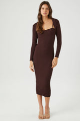 Midi Dress & Shrug Sweater Set | Forever 21 Women
