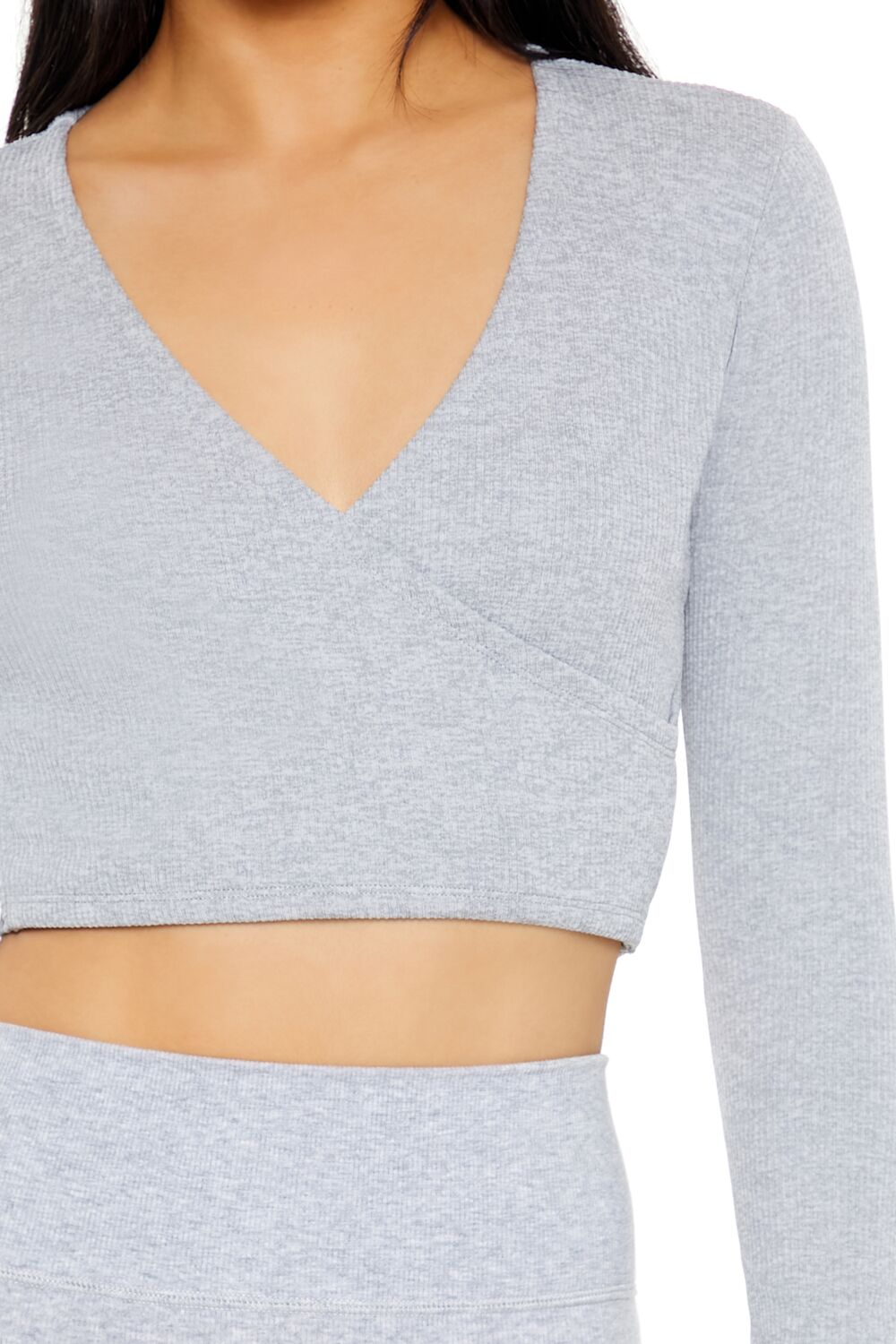 Active Seamless Surplice Crop Top | Forever 21 Women