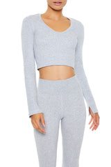 Active Seamless V-Neck Crop Top | Forever 21 Women
