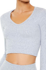 Active Seamless V-Neck Crop Top | Forever 21 Women