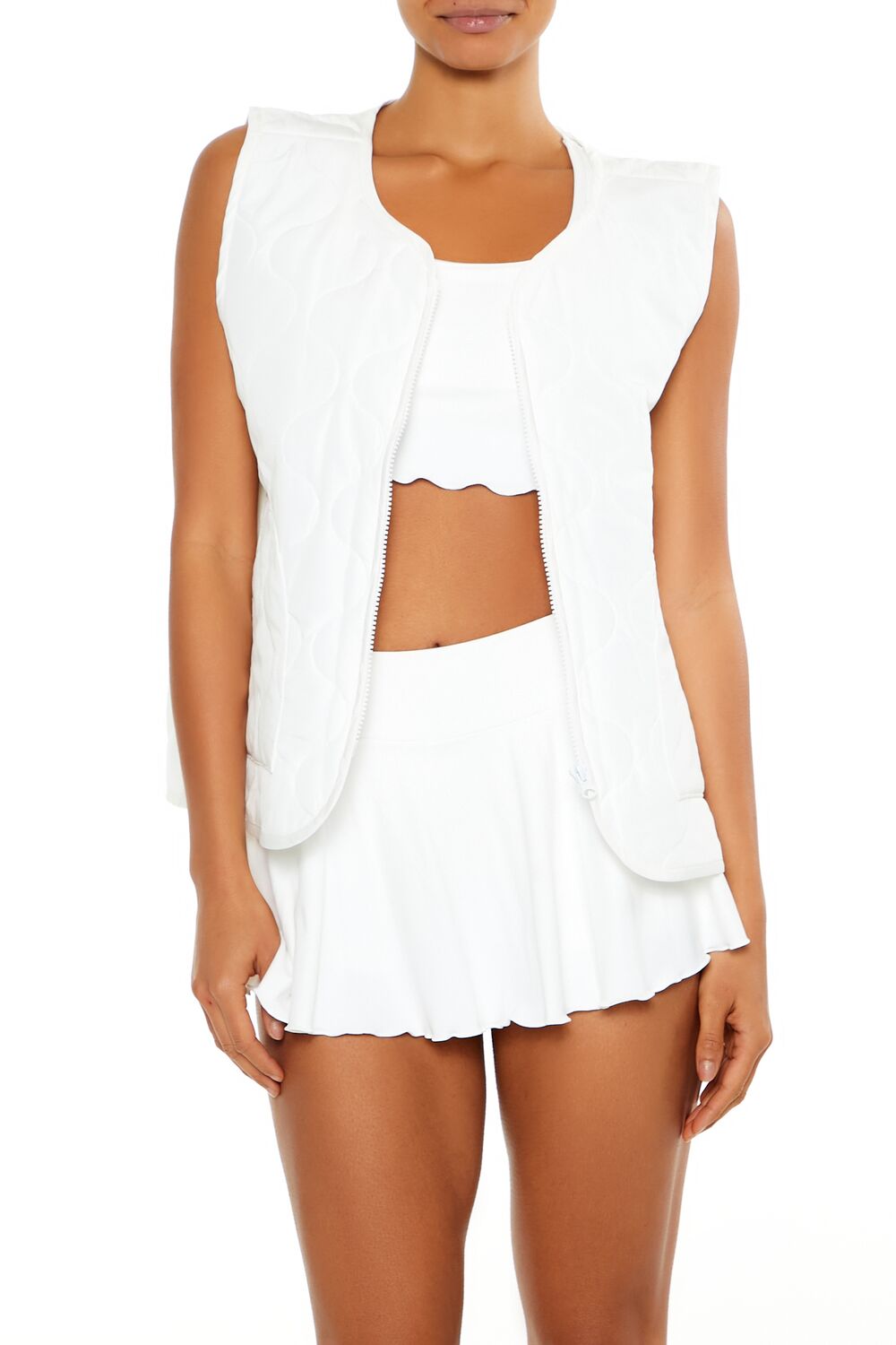 Active Quilted Zip-Up Vest | Forever 21 Women