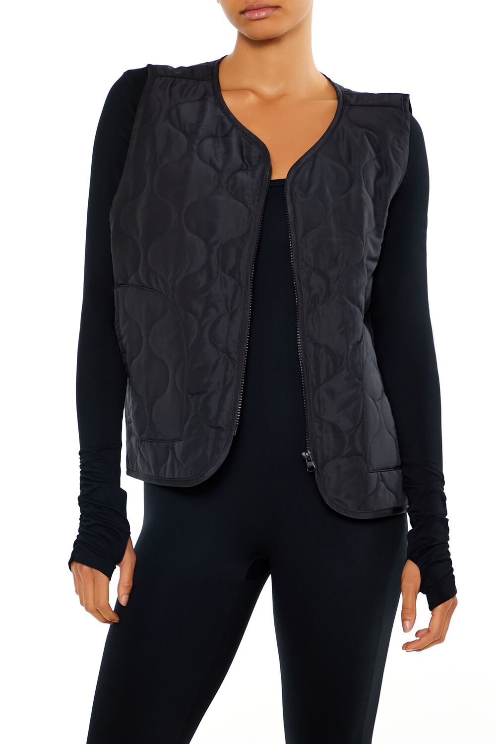 Active Quilted Zip-Up Vest | Forever 21 Women