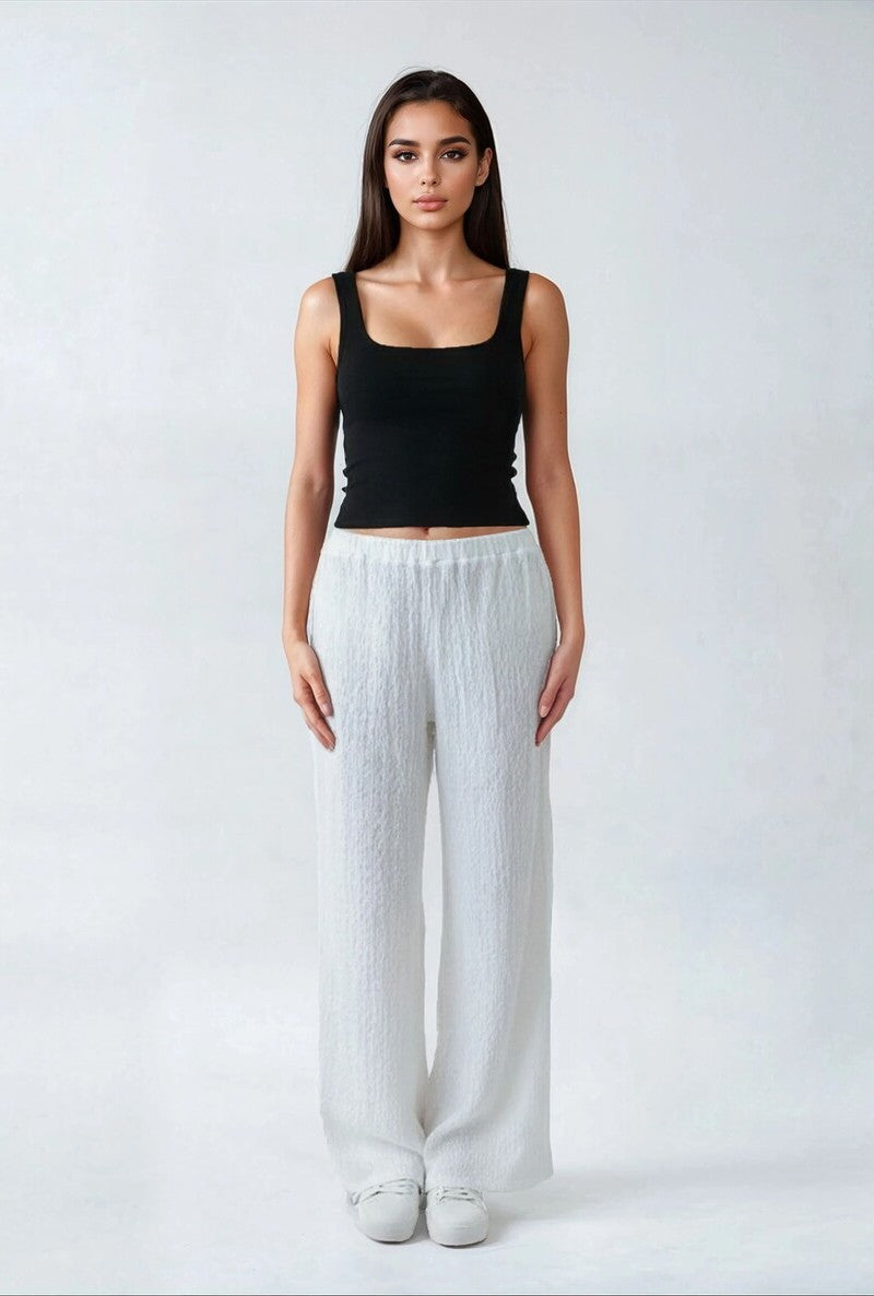 Textured Swim Cover-Up Pants | Forever 21 Women