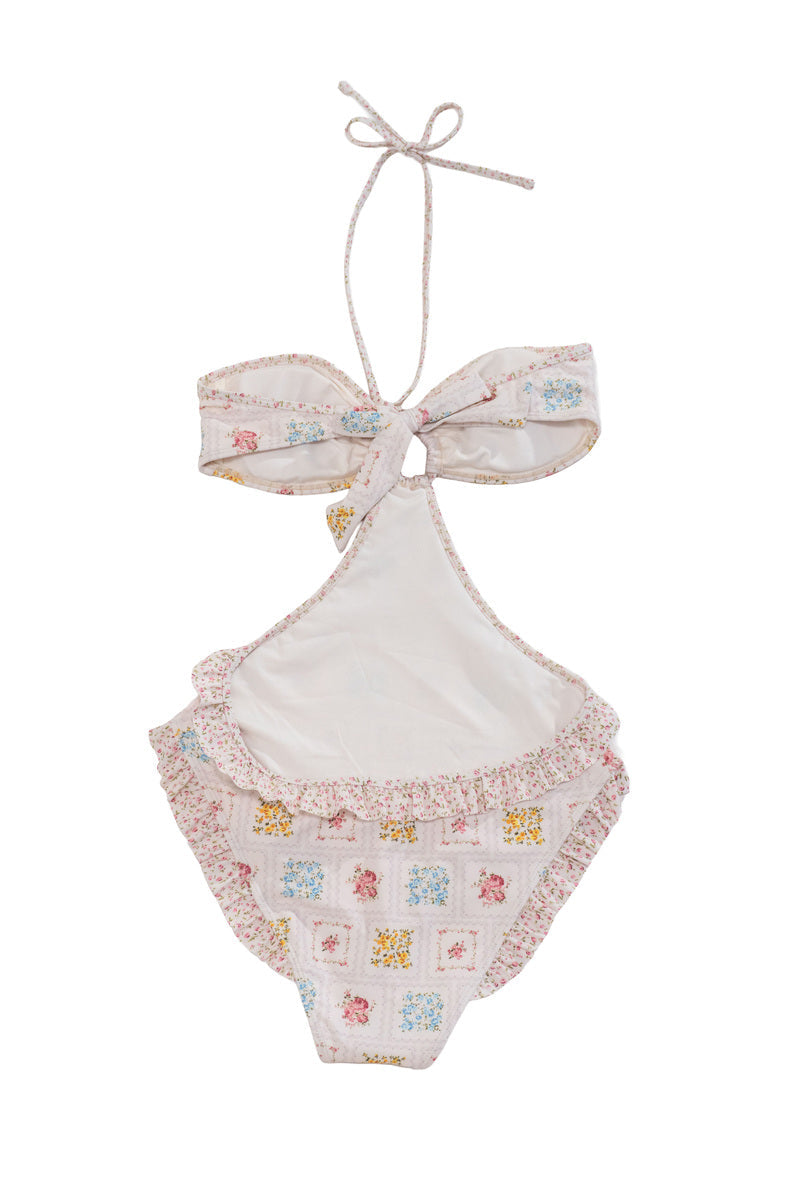 Floral Halter One-Piece Swimsuit | Forever 21 Women
