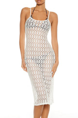 Floral Crochet Swim Cover-Up Midi Dress | Forever 21 Women