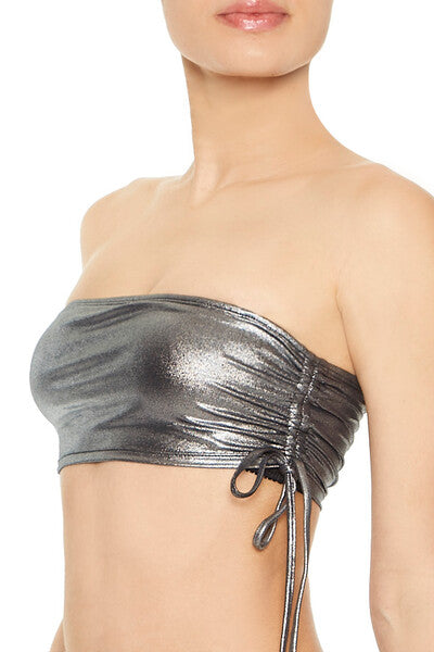 Metallic Bandeau Bikini Top | Forever 21 Women