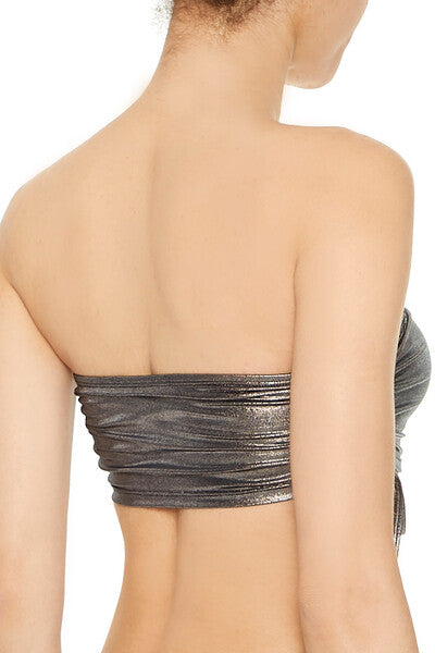 Metallic Bandeau Bikini Top | Forever 21 Women