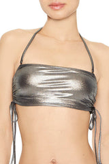 Metallic Bandeau Bikini Top | Forever 21 Women