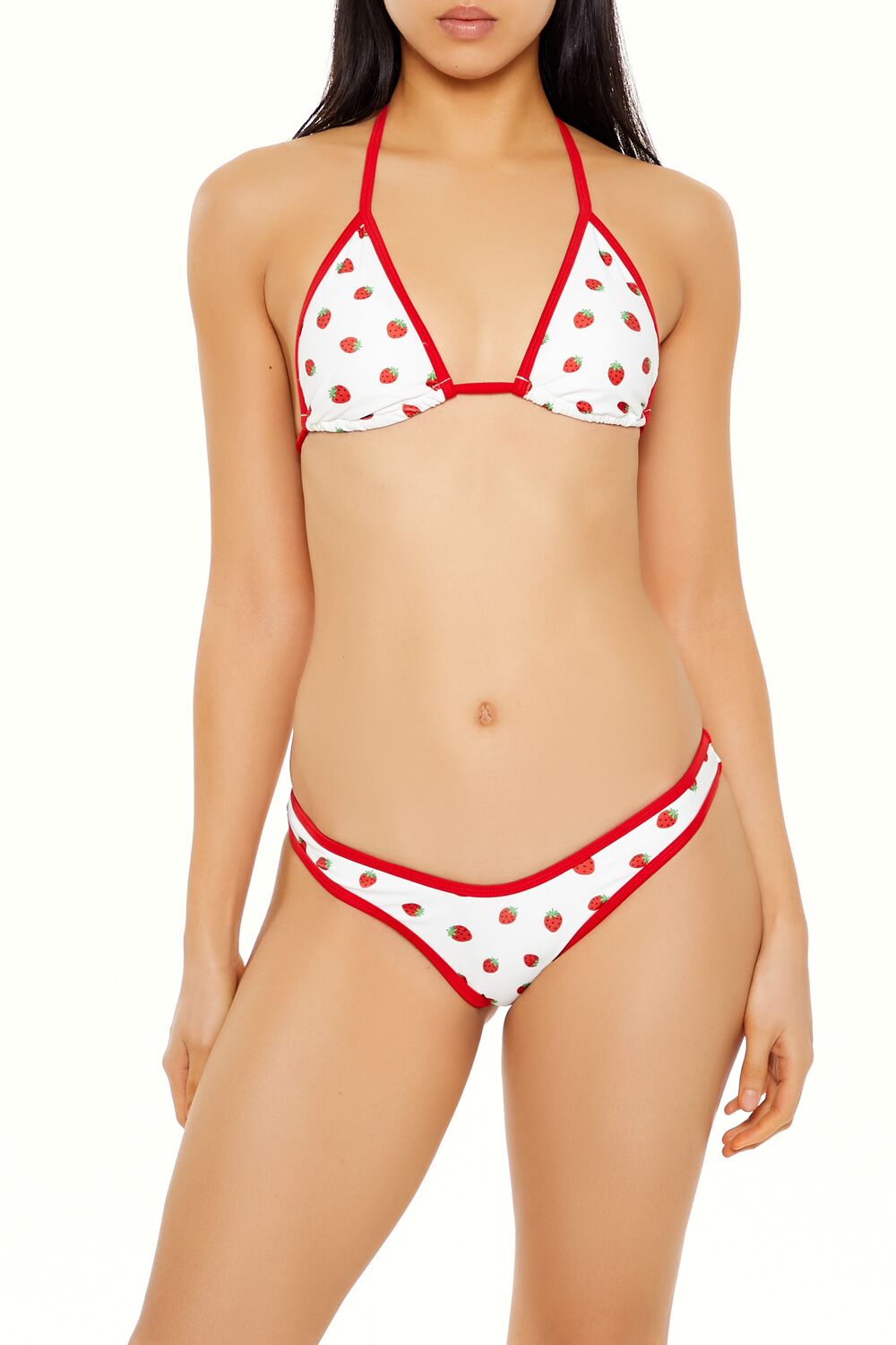 Strawberry High-Leg Bikini Bottoms | Forever 21 Women