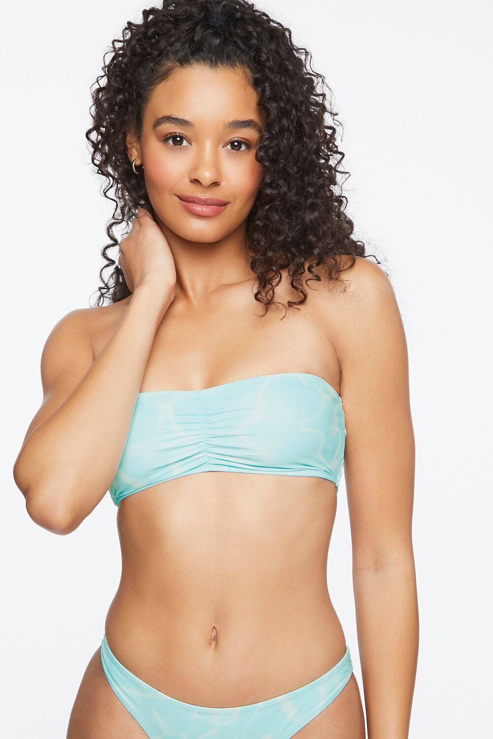 Water Print Bandeau Bikini Top | Forever 21 Women