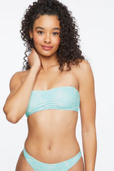 Water Print Bandeau Bikini Top | Forever 21 Women
