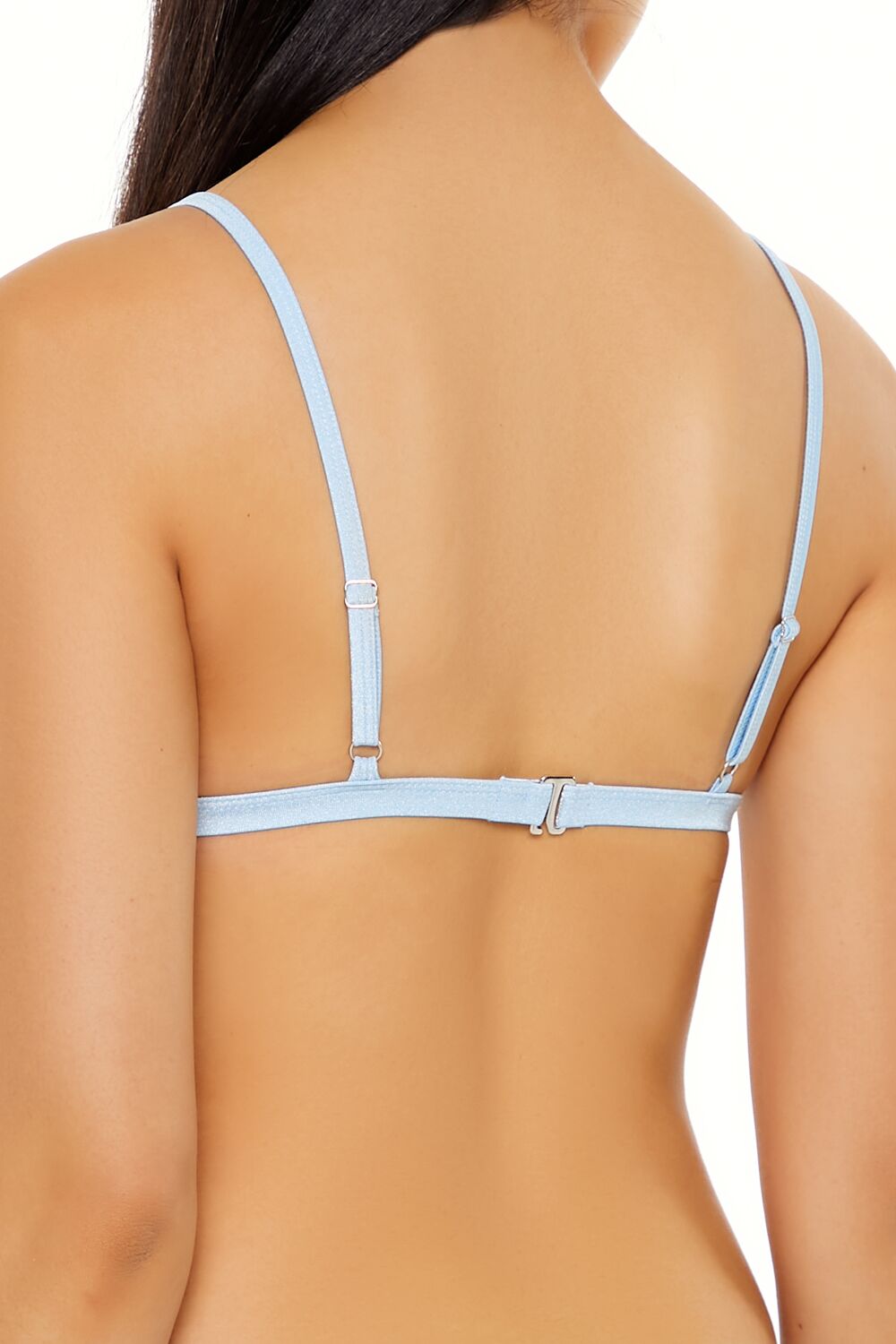 Shiny Binded-Triangle Bikini Top | Forever 21 Women