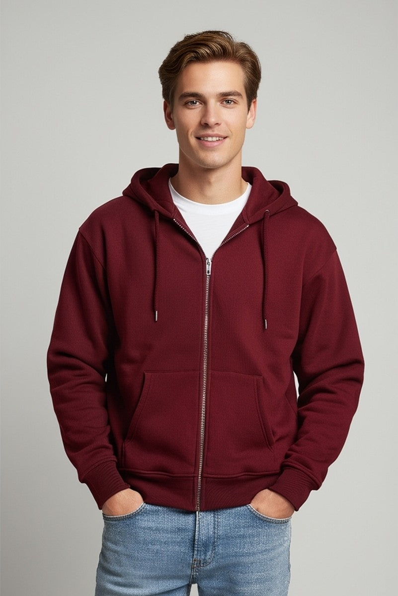 Fleece Zip-Up Hoodie | Forever 21 Men
