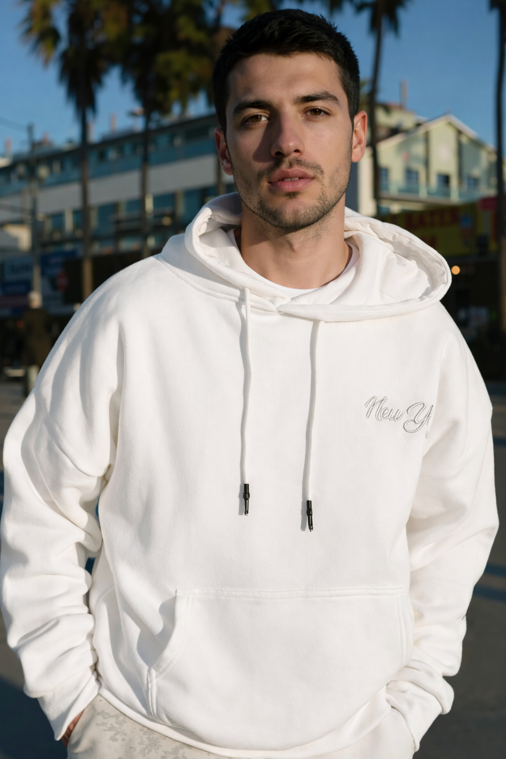 New York Embroidered Hoodie | Forever 21 Men
