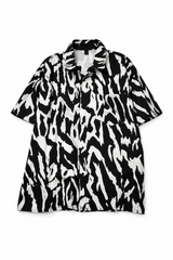 Zebra Print Button-Front Shirt | Forever 21 Men