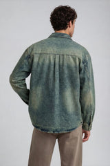 F21 Men Vintage Wash Denim Shirt | Forever 21 Men