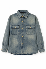 F21 Men Vintage Wash Denim Shirt | Forever 21 Men