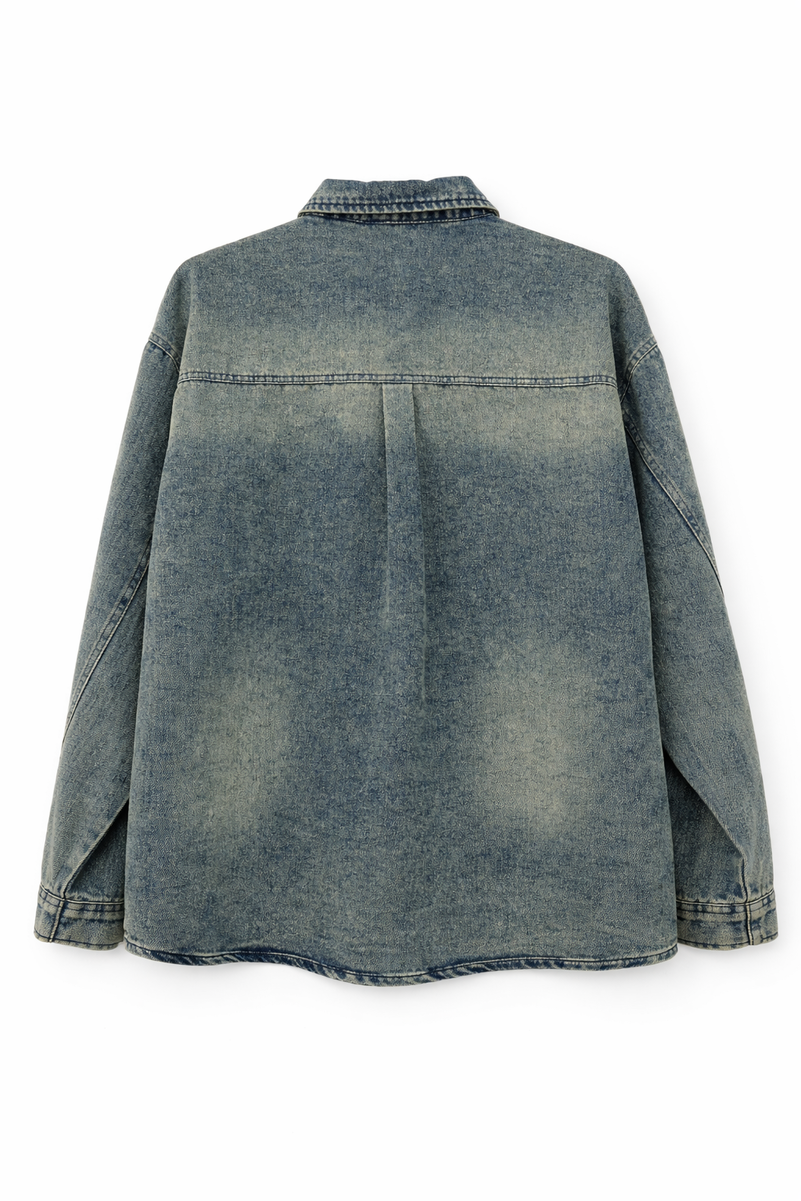 F21 Men Vintage Wash Denim Shirt | Forever 21 Men