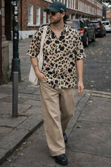 Leopard Print Button-Front Shirt | Forever 21 Men