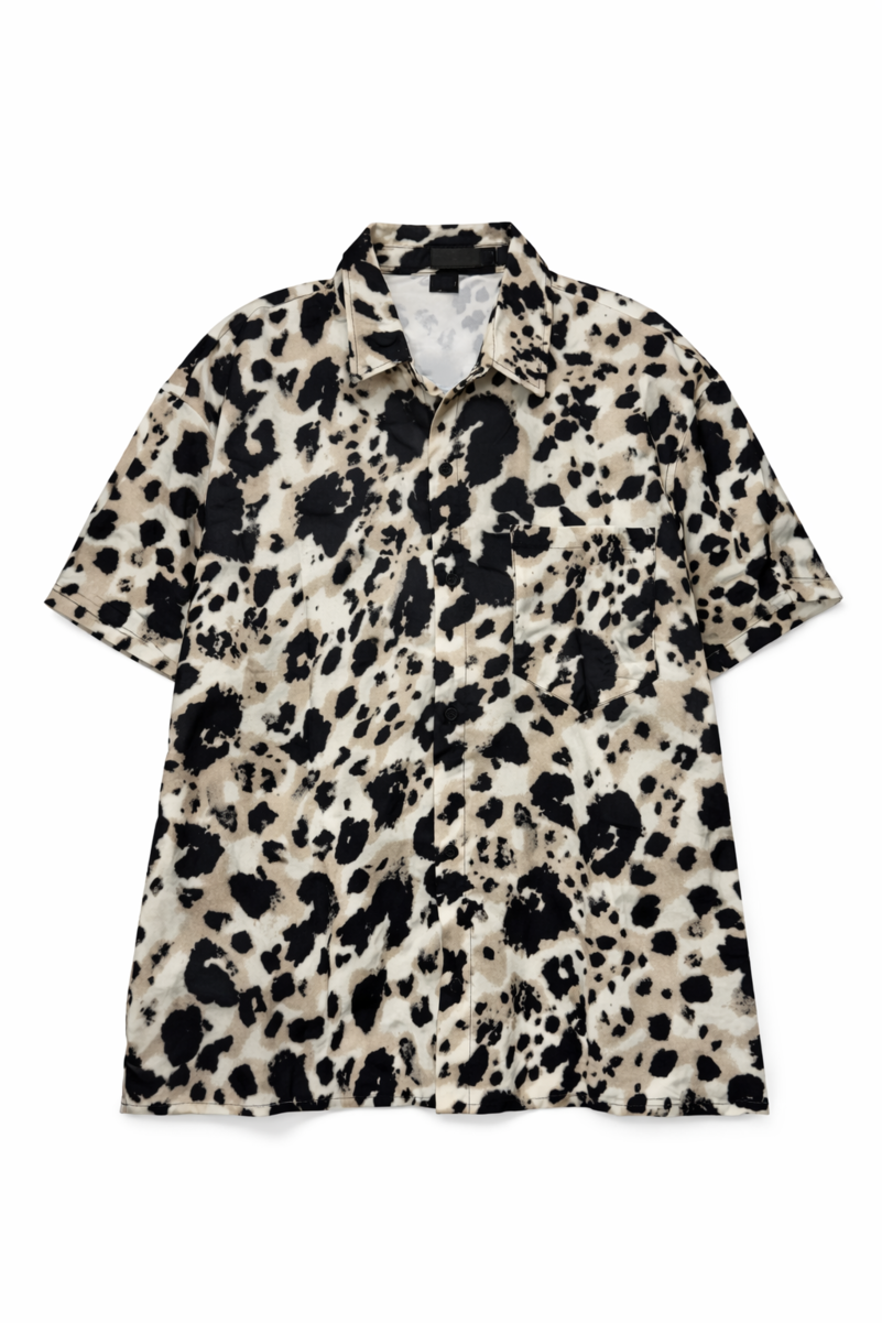 Leopard Print Button-Front Shirt | Forever 21 Men