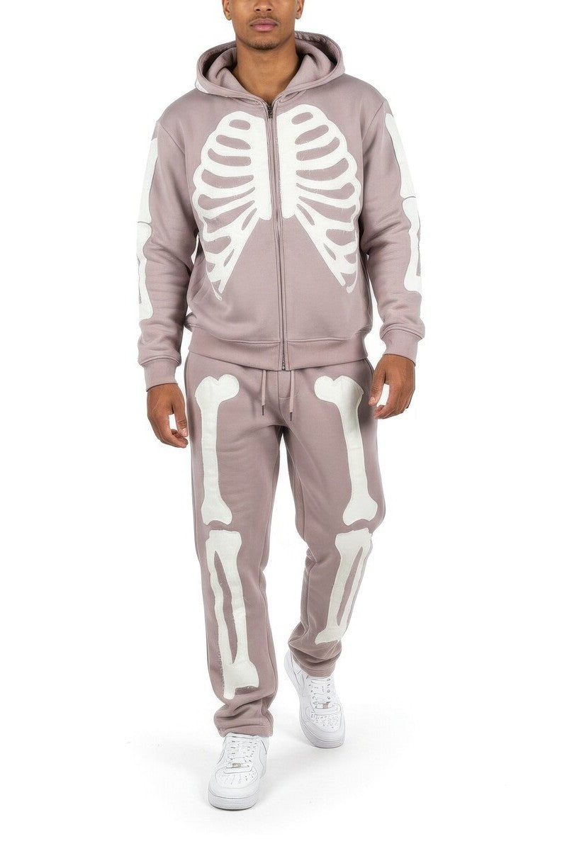 Skeleton Graphic Zip-Up Hoodie | Forever 21 Men