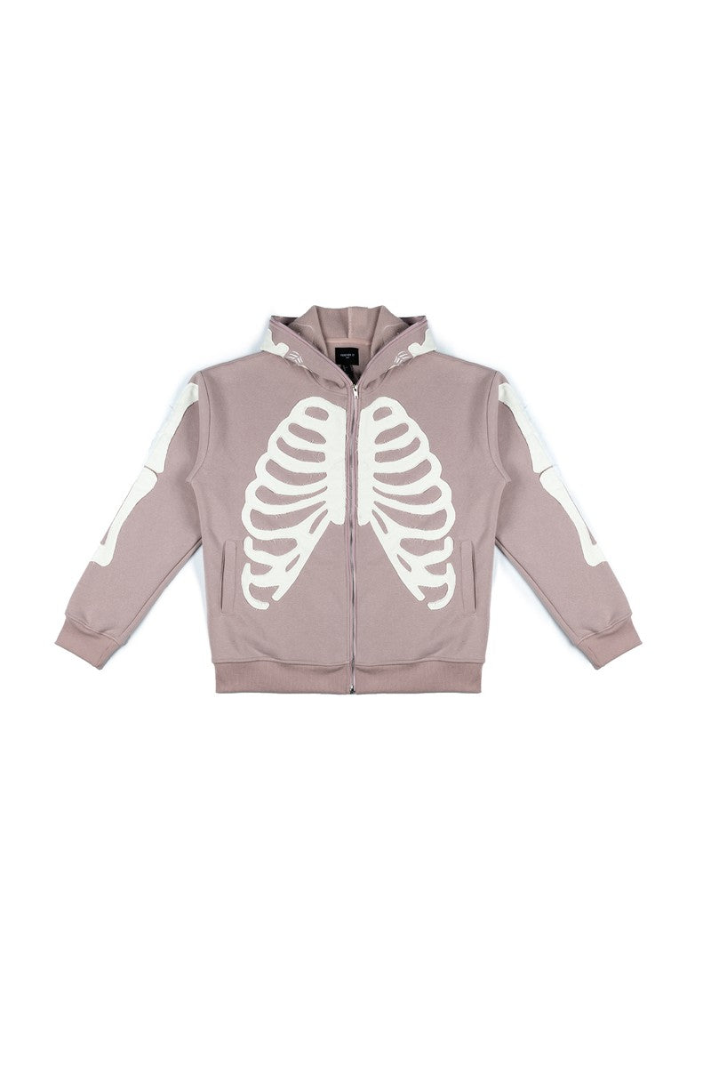Skeleton Graphic Zip-Up Hoodie | Forever 21 Men