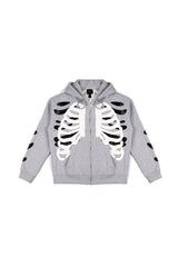 Skeleton Graphic Zip-Up Hoodie | Forever 21 Men