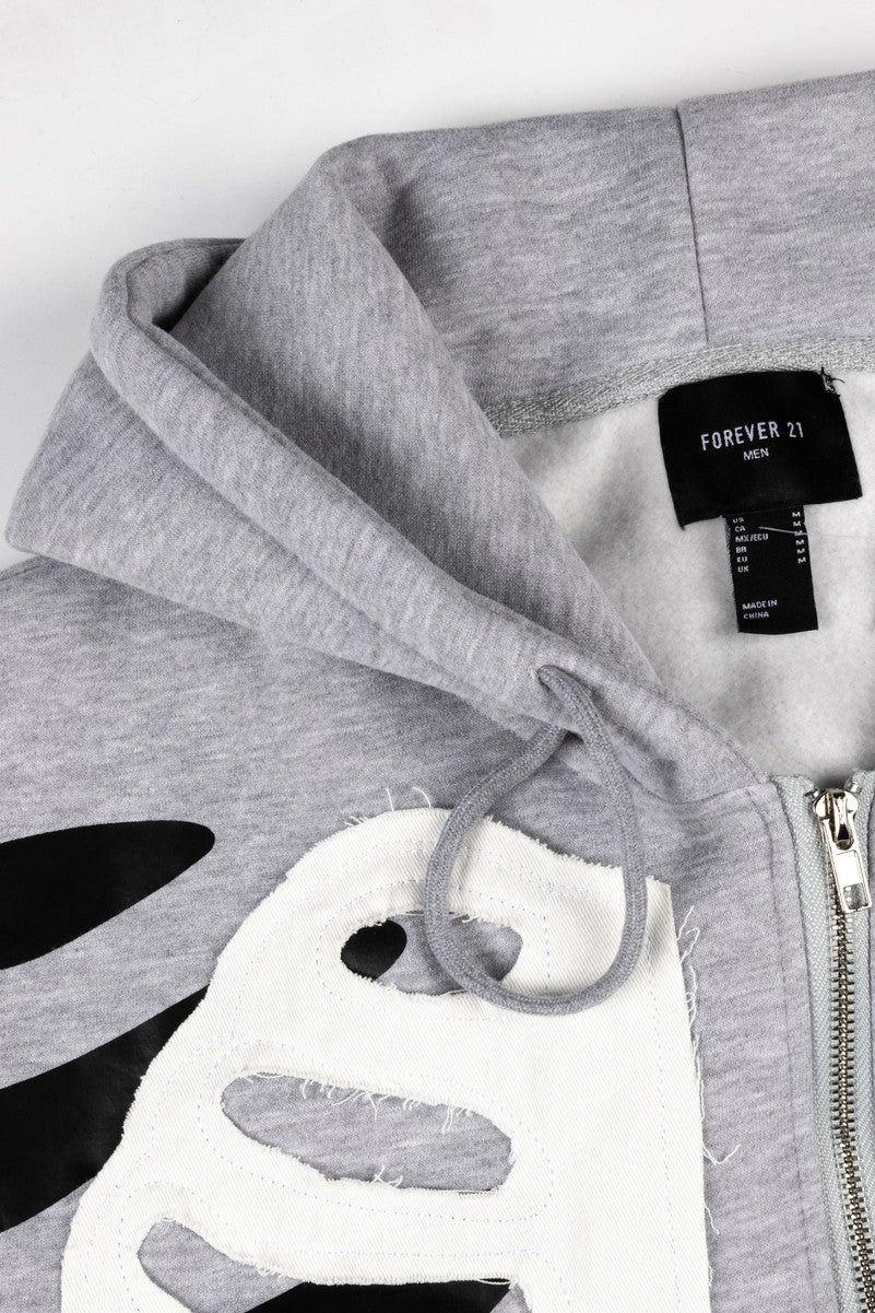 Skeleton Graphic Zip-Up Hoodie | Forever 21 Men