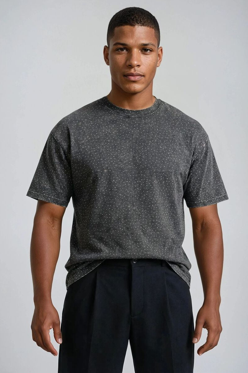 Studded Cotton Crew Tee | Forever 21 Men