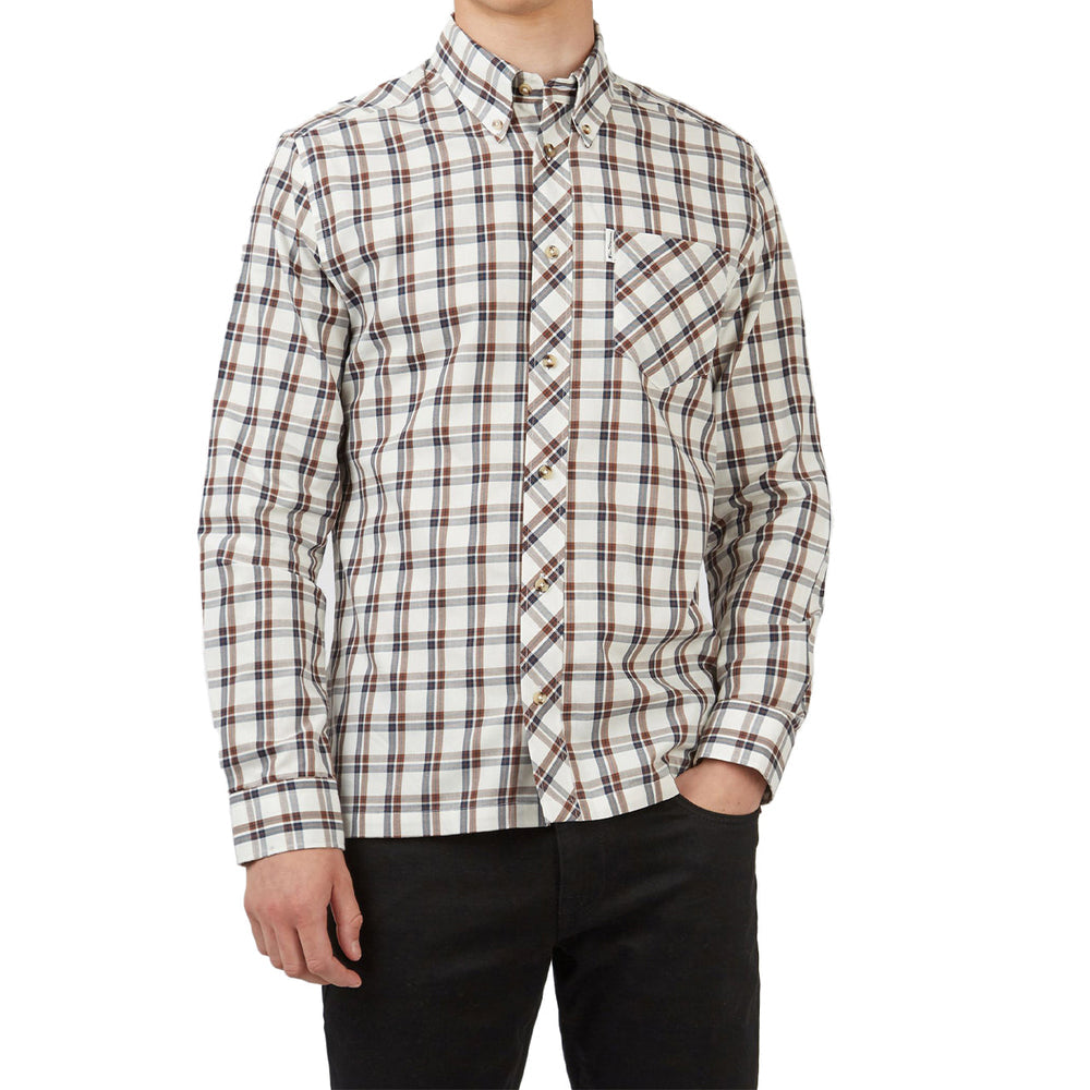 Long Sleeve Grid Check Buttondown Shirt | Forever 21 Men