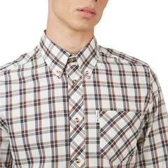 Long Sleeve Grid Check Buttondown Shirt | Forever 21 Men