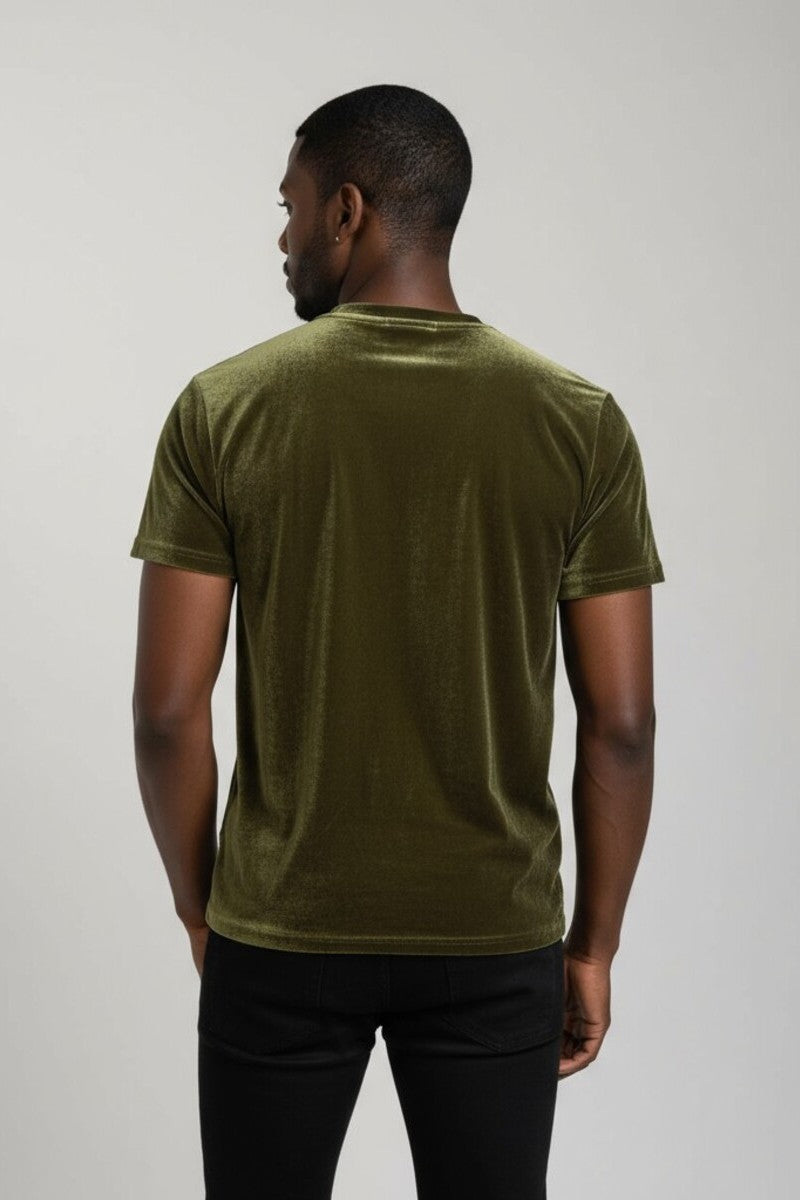 Velvet Crew Neck Tee | Forever 21 Men