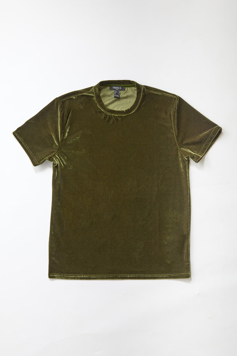 Velvet Crew Neck Tee | Forever 21 Men
