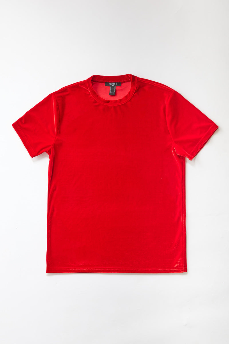 Velvet Crew Neck Tee | Forever 21 Men