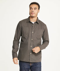 Men's Long Sleeve Shirt Jacket Stretch Twill | Forever 21 Men
