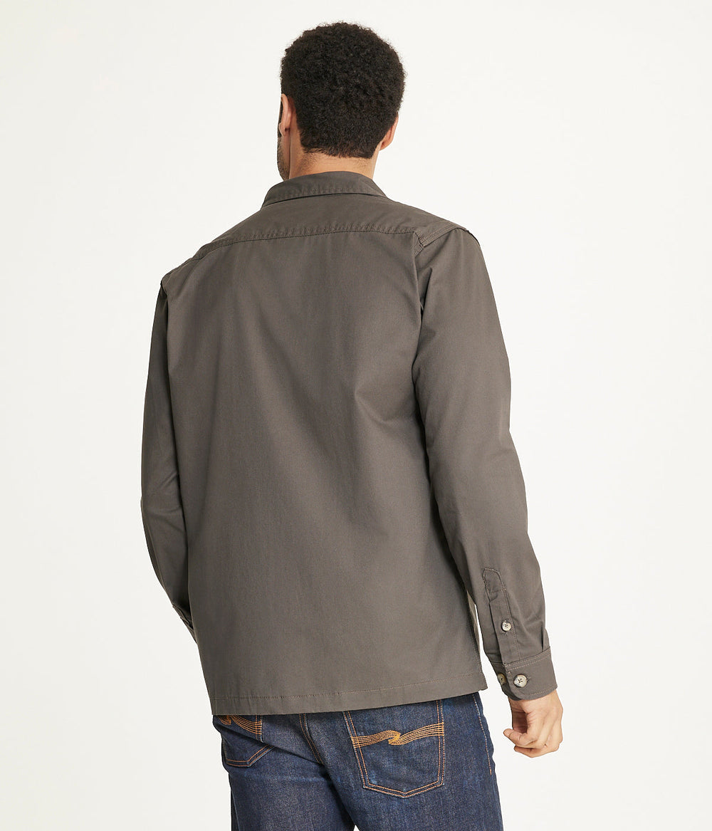 Men's Long Sleeve Shirt Jacket Stretch Twill | Forever 21 Men