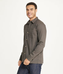 Men's Long Sleeve Shirt Jacket Stretch Twill | Forever 21 Men