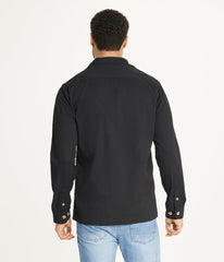 Men's Long Sleeve Shirt Jacket Stretch Twill | Forever 21 Men