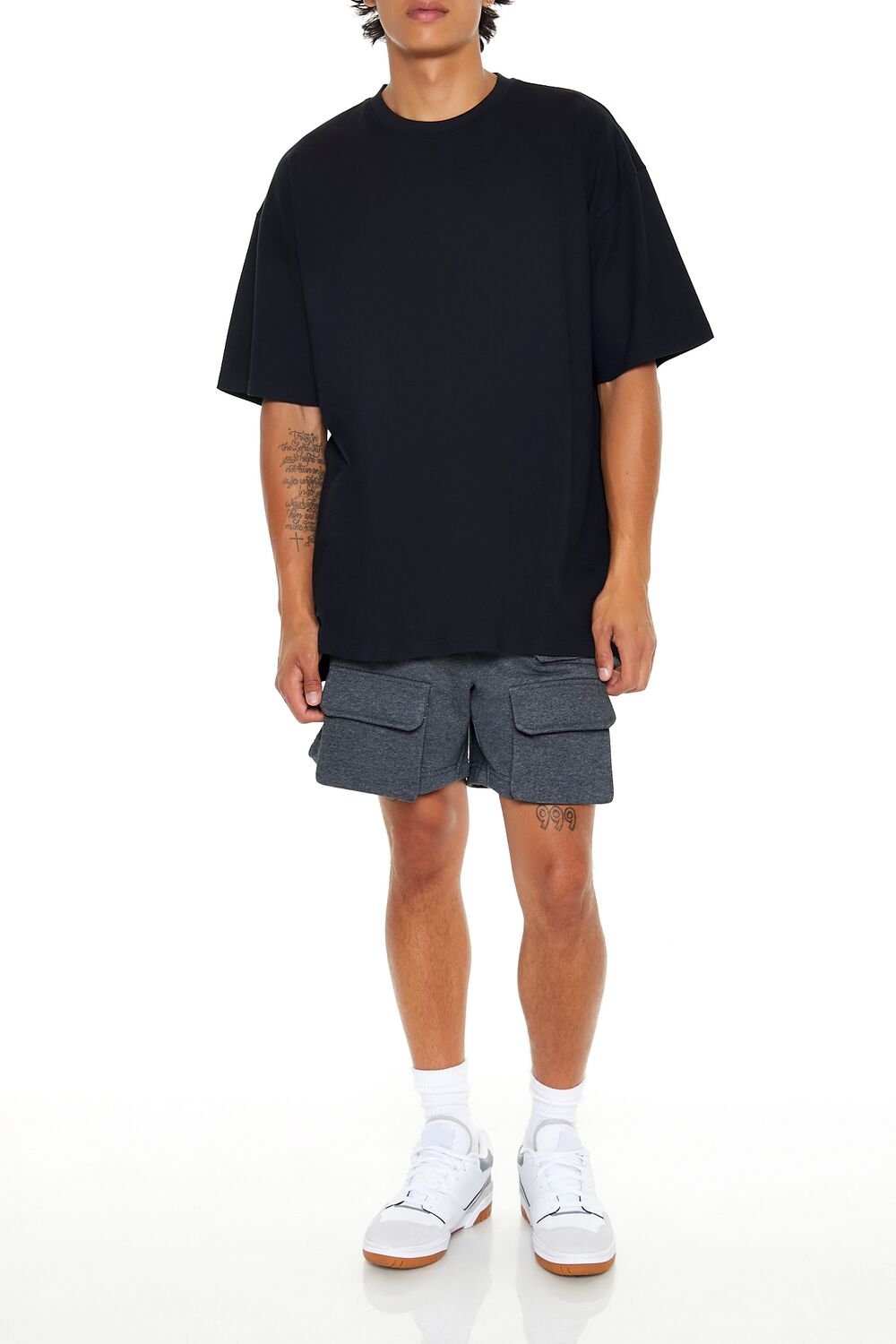 Cotton Crew High-Low Hem Tee | Forever 21 Men