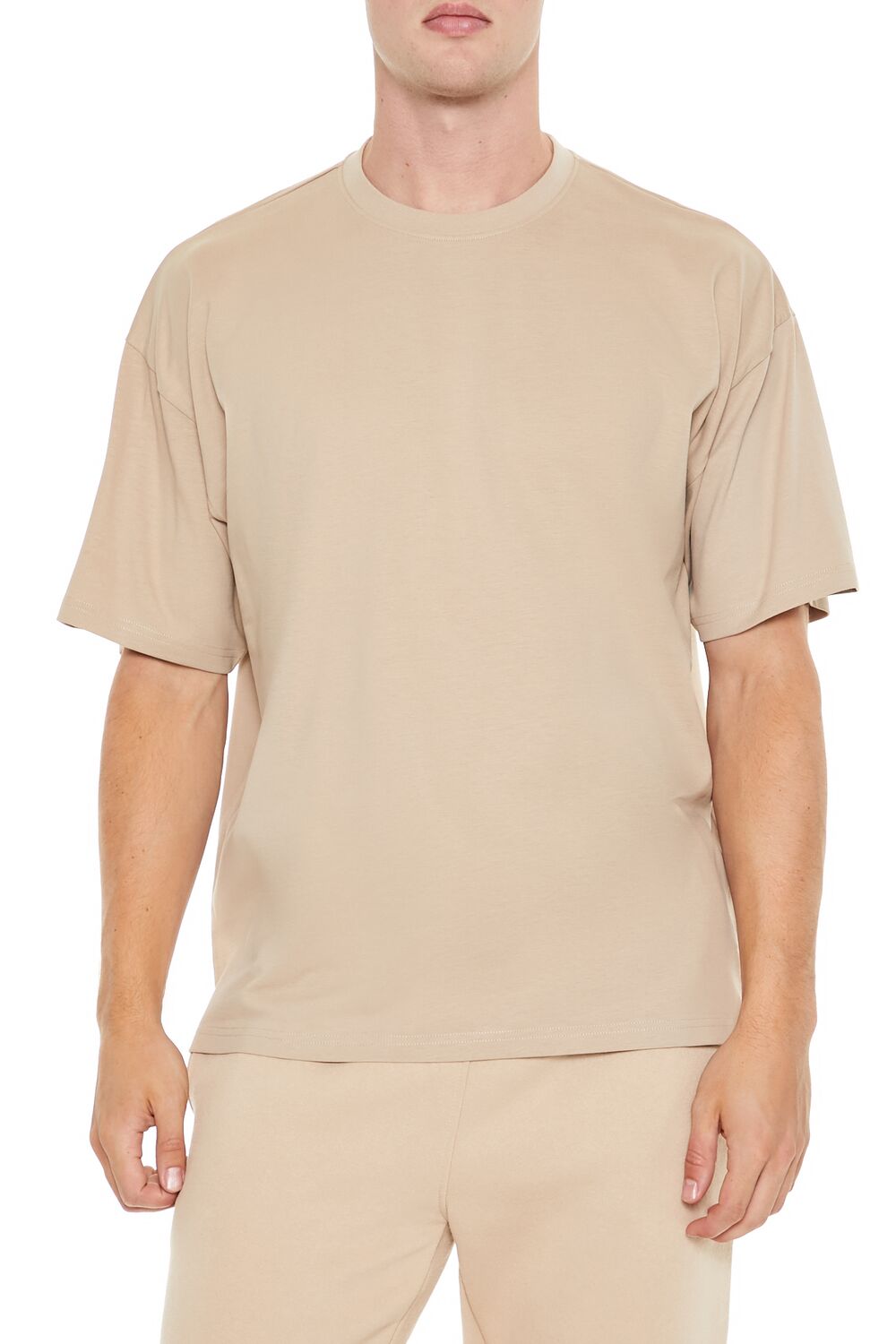Cotton Crew High-Low Hem Tee | Forever 21 Men