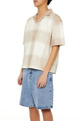 Plaid Drop-Sleeve Cropped Shirt | Forever 21 Men