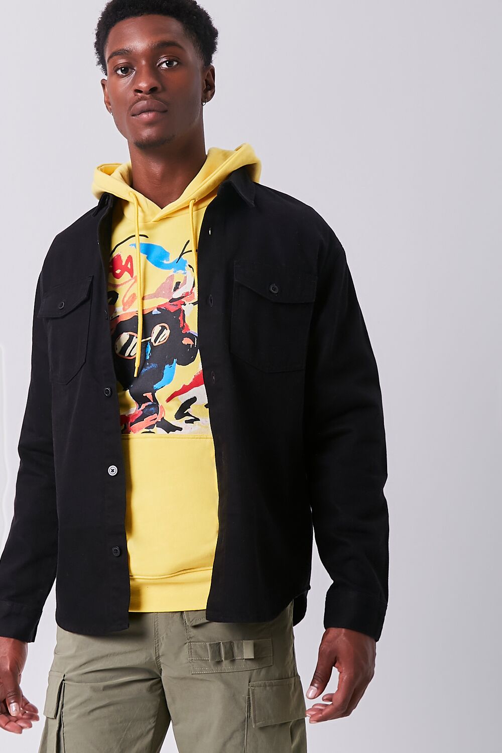 Long Sleeve Dual-Pocket Shirt | Forever 21 Men
