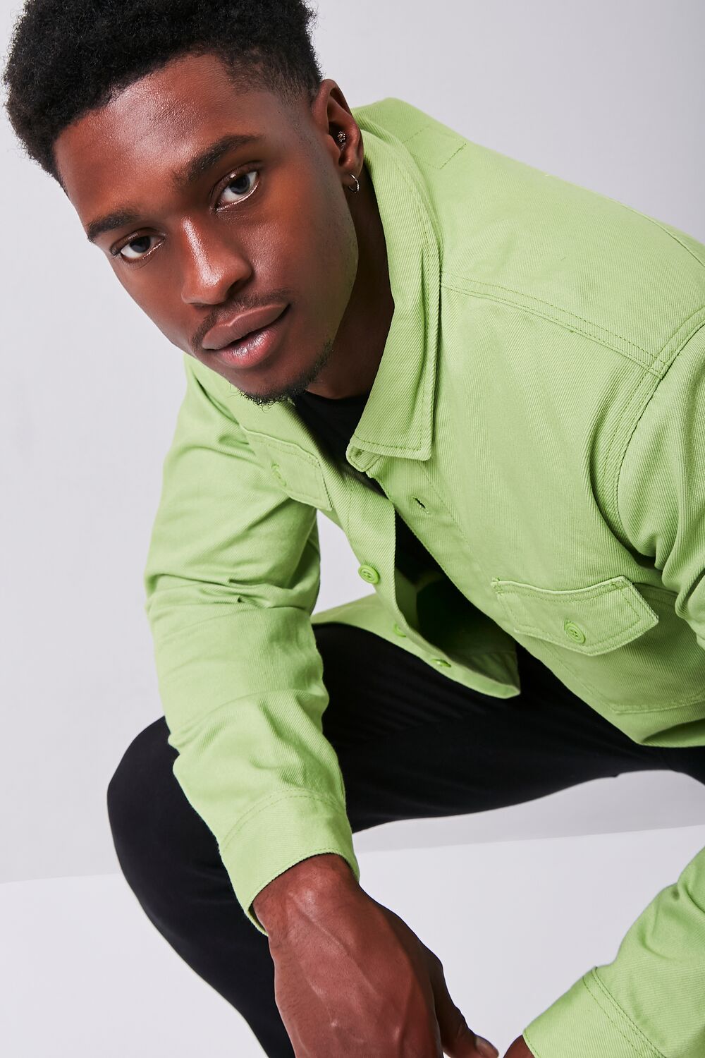 Long Sleeve Dual-Pocket Shirt | Forever 21 Men