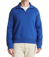 Quarter Zip Luxe Fleece Pullover Indigo Blue | Forever 21 Men