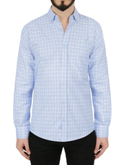 Men's Regular Shirt Blue Check Design 2 | Forever 21 Men
