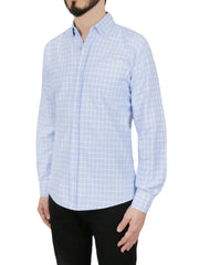Men's Regular Shirt Blue Check Design 2 | Forever 21 Men
