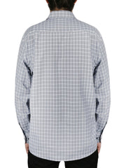 Windowpane Checkered Dress Shirt in Grey | Forever 21 Men
