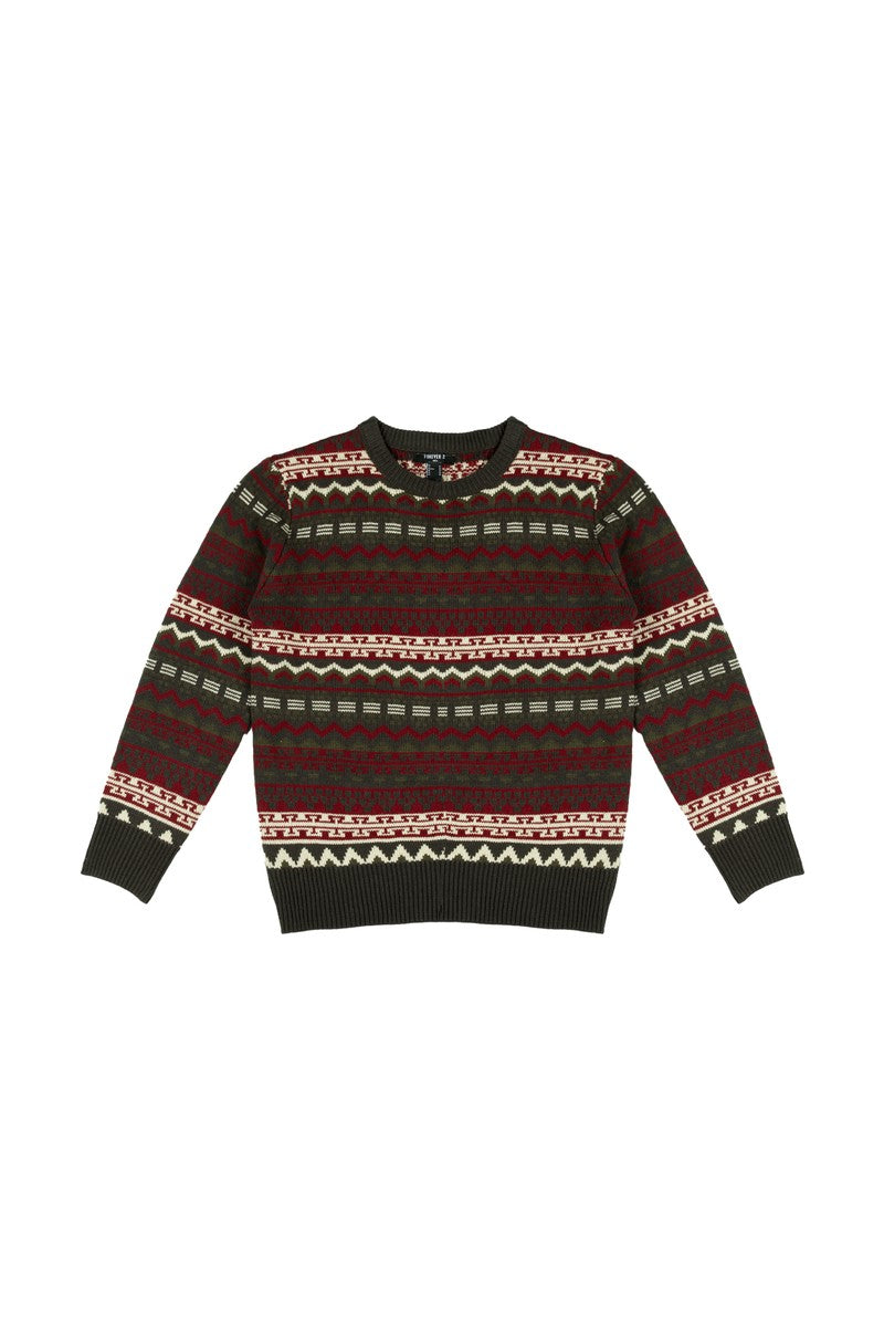 Holiday Fair Isle Striped Sweater | Forever 21 Men