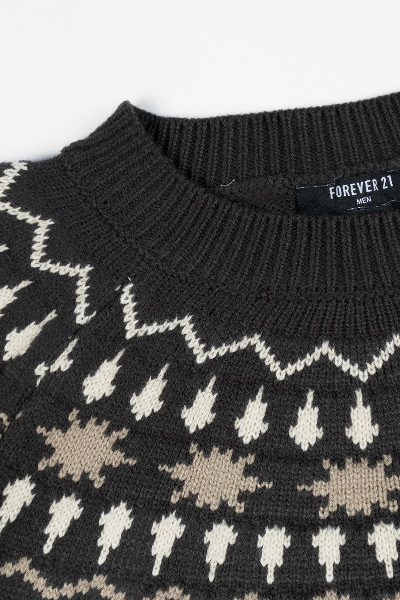 Fair Isle Yoke Sweater | Forever 21 Men